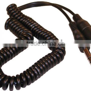 Audio Spiral Cable with DC plug