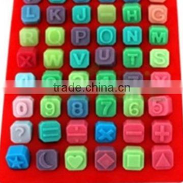 food grade alphabet shaped silicone cake kids baking set