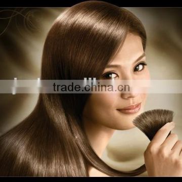 brown shining hair weaving made of pure indian human hair