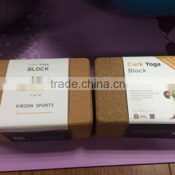 Woonden Yoga Block, Cork Brock for Yoga