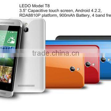 LEDO Android 4.2.2 ,3.5 Touch Screen T8 Smart Mobile Phone With Dual Camera Dual Sim Card-dual Standby photo-3