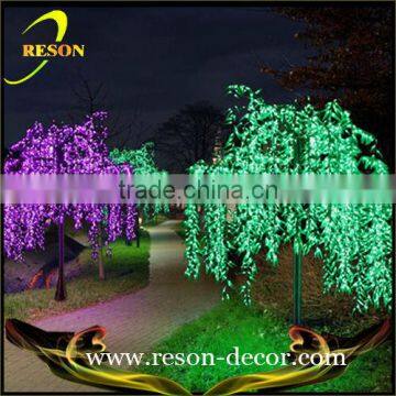 H:3m led lighted willow tree for wedding and festival