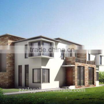 Prefabricated roofs villas with steel structure frame