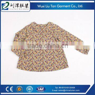 Baby Doll Collar Printing Raglan Kids Girls Shirt photo-2