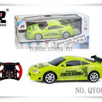 Wholesale 1:24 4 channel high speed rc graffiti car r/c car