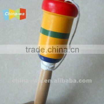 colored wooden bilboquet toy