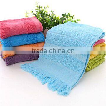 2016 new China cheap kitchen tea towel with fringe