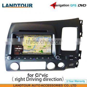 Car multimedia Player Navigation GPS DVD for HON*DA CI*VIC right dirving CE FCC ROHS