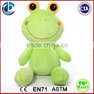 Customized Giant Adorable Plush Emoji Frog Pillows Toy / Plush Emoji Frog Pillows Toy