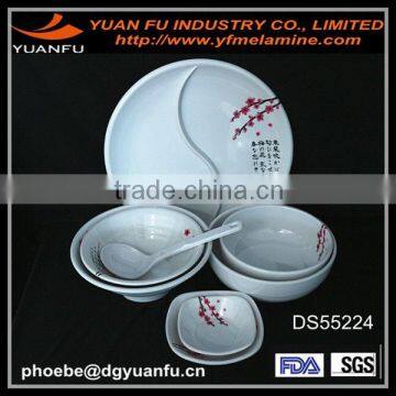 Elegant design hotel melamine party dinner set