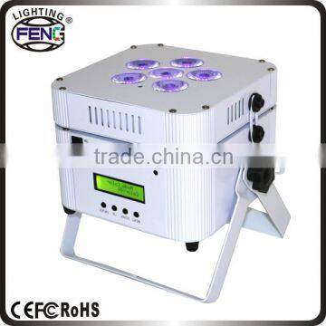 RGBWA 6 x 18W Zoom LED Flat Par With Flight Case