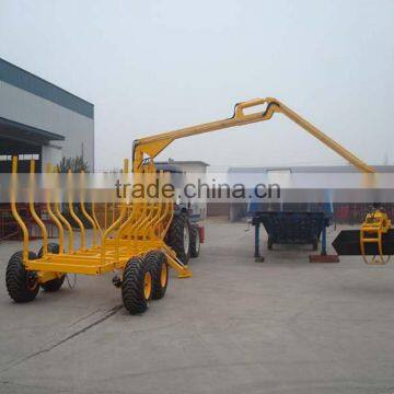 High quality 1-12 tons ATV timber trailer with grapple for sale