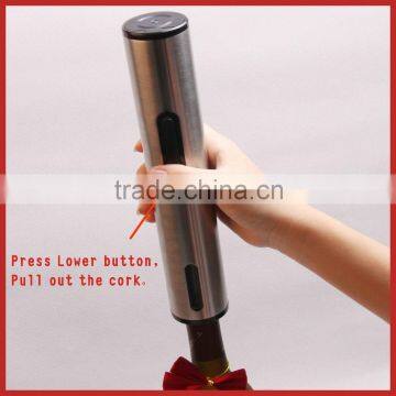 Stainless Steel Battery Operated Electric Wine Bottle Opener,electric Wine Corkscrew,wine Opener photo-3