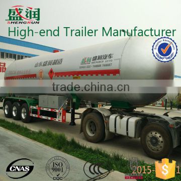 Shengrun 2015 Top Ranking Lpg Tank Trailer / Tank Semi Trailer with 56CBM Capacity