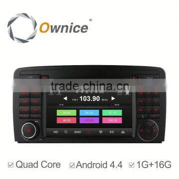 Ownice Quad Core Pure Android 4.4 car dvd player for Benz R Class R320 R350 R500 Built-in Wifi CAPACITIVE SCREEN