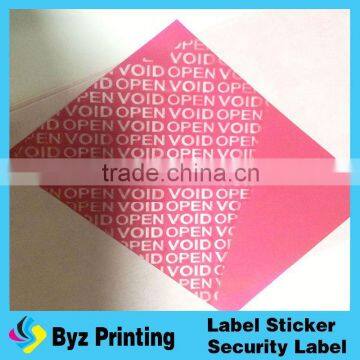 Hot Sale Cheap Wholesale Warranty Void if Broken Stickers/custom Warranty Sticker Void if Tampered in Lidun Brand photo-2