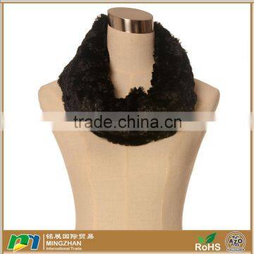 Super Soft Faux Mink Fur Infinity Loop Circle Scarf Winter 2015