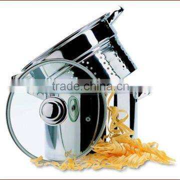 Stainless Steel Capsule Bottom Pasta Steamer