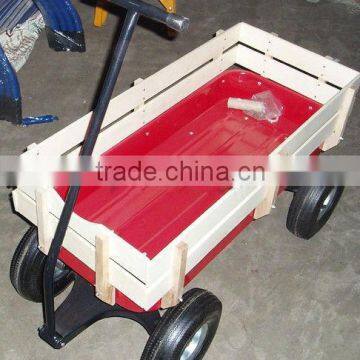 wood and plastic cart wagon cart