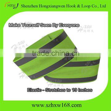 Reflective fluorescent adjustable elastic arm band