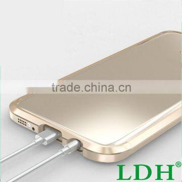 For SAMSUNG Galaxy S7 Edge Cases Luphie Luxury Aluminum Bumper for Galaxy S7 Prismatic Shape Frame Metal Button Cover photo-2