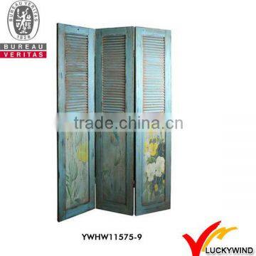 Luckywind FSC-Wood French style Vintage folding screen,dividers
