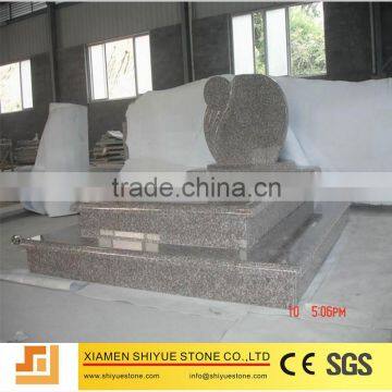Pink Granite Cheap Tombstone photo-4