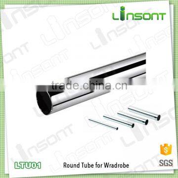 Made in china round shape wardrobe tube furniture fittings wardrobe fittings