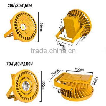 High quality COB led gas station lights 50W petrol station led light