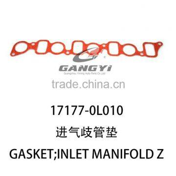 latest best selling exhaust manifold gasket 17177-0L010 of toyota hilux pickup 4*4