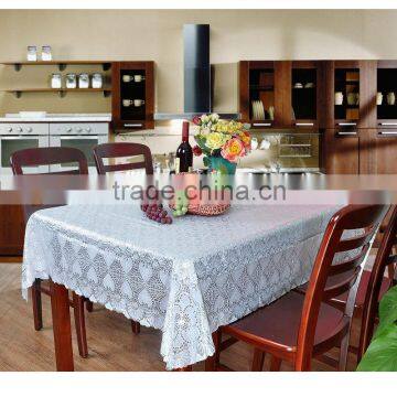 137X182CM Golden Lace Vinyl Tablecloth