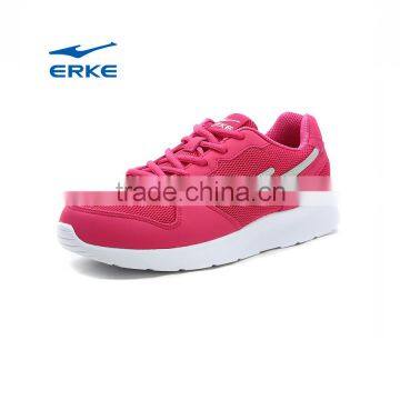 ERKE wholesale 2016 brand comfortable pink mesh girls school sports sneakers