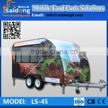 Professional Mobile Food Cart/Mobile Fast Food Trailer/Fast Food Cart For Sale