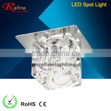 Embedded halogen crystal ceiling lamp