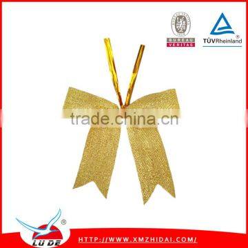 wholesale metallic fabric ribbon bows for gift wrapping