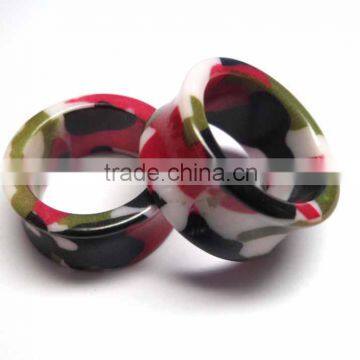 Fancy best quality camouflage tunnel acrylic jewelry ear piercing wholesale