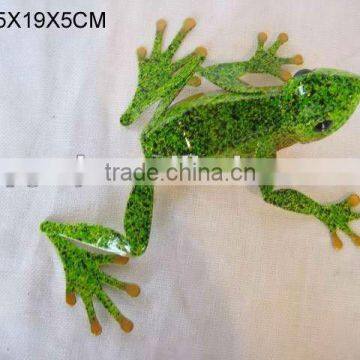 handpainted outdoor metal frog garden frog for wall decoration