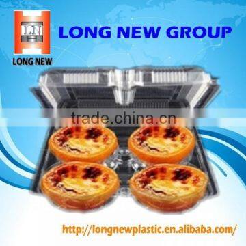 E Clear Customized plastic cake custard tarts packaging blister box