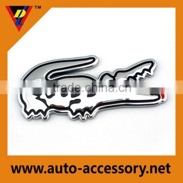 Trade assurance decoration chrome crocodile car brand logo