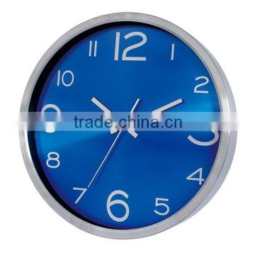 12 inch round aluminum wall clock