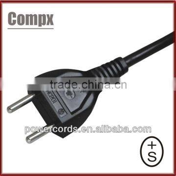 2 pin Switzerland SEV 10A 16A 250V SEV power cord