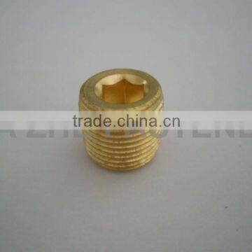Brass hex socket head set screw