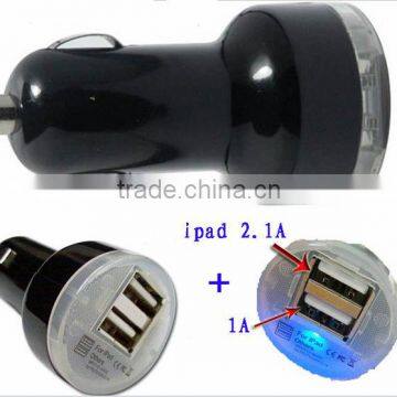 Dual usb car charger for iphone charger