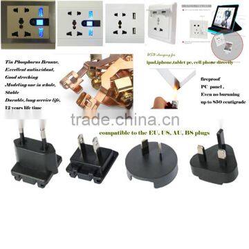13A Electricial Wall Socket Universal 5 Pin Usb Plug/usb Socket/usb Wall Socket photo-6