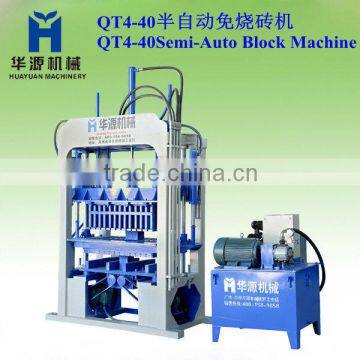 Huayuan QT4-40 The most potential used concrete block making machine mobile concrete block machine