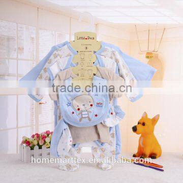 spring boys 100% cotton baby gift set baby clothes set