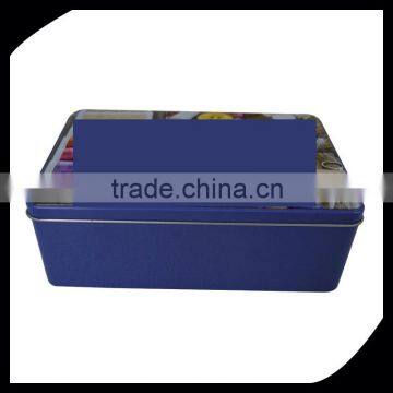 rectangular metal tins for food/metal gift tin
