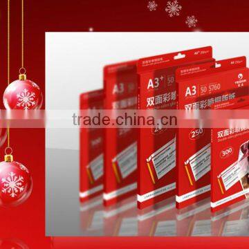 Christmas card/ double sided inkjet paper matte coated photo paper