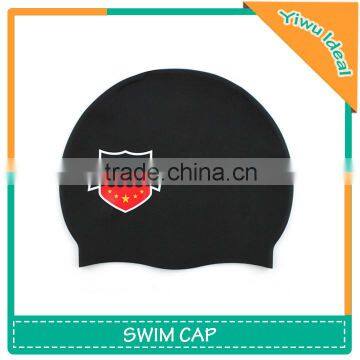 Black Women Designer Silicone Custom Swim Caps