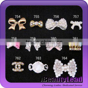 fashion 3d metal alloy nail metal for nail art decoration